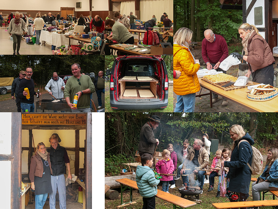 Collage mit Eindrücken zum Backfest