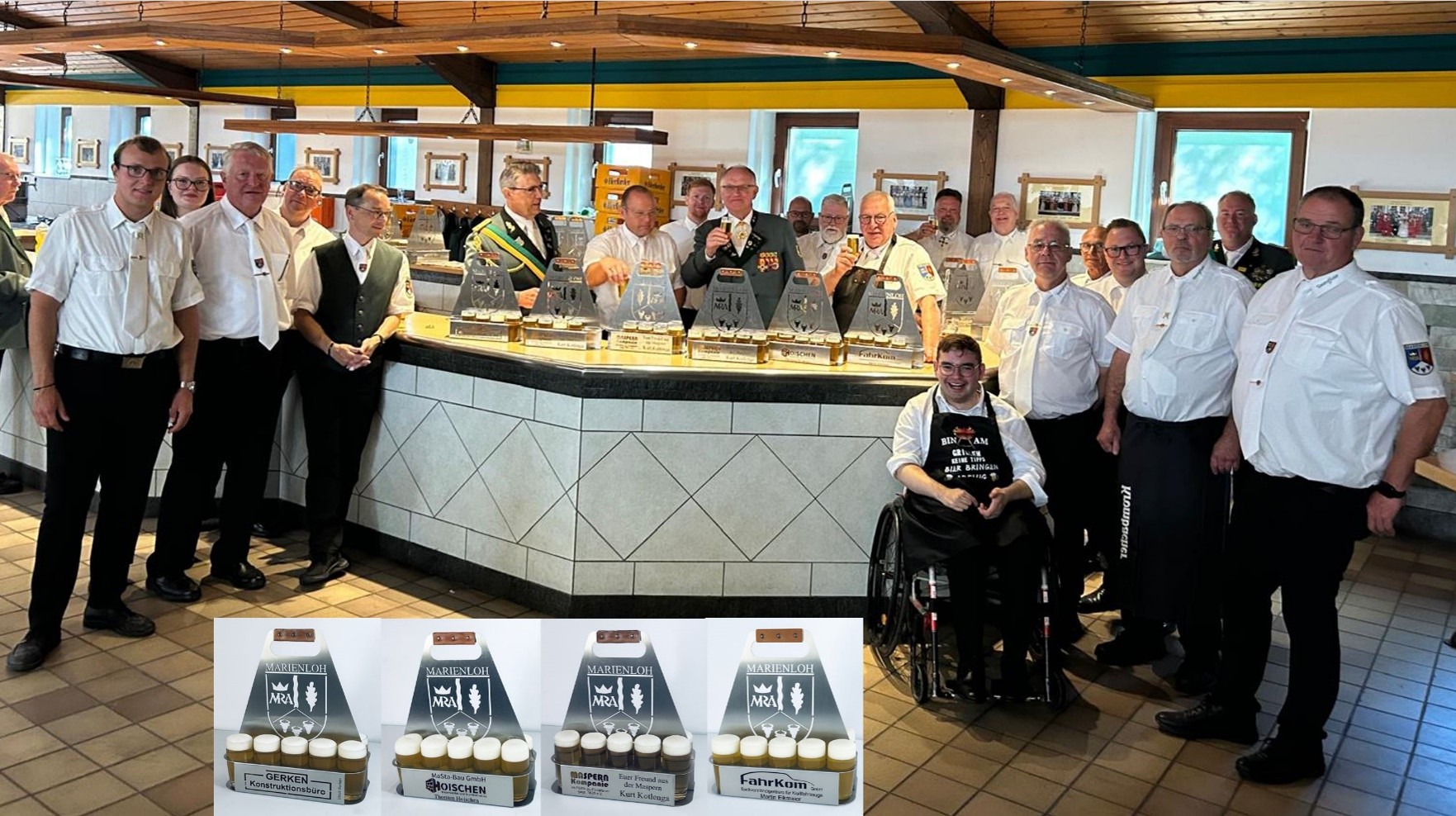 Unteroffiziere präsentieren die neuen Bierträger