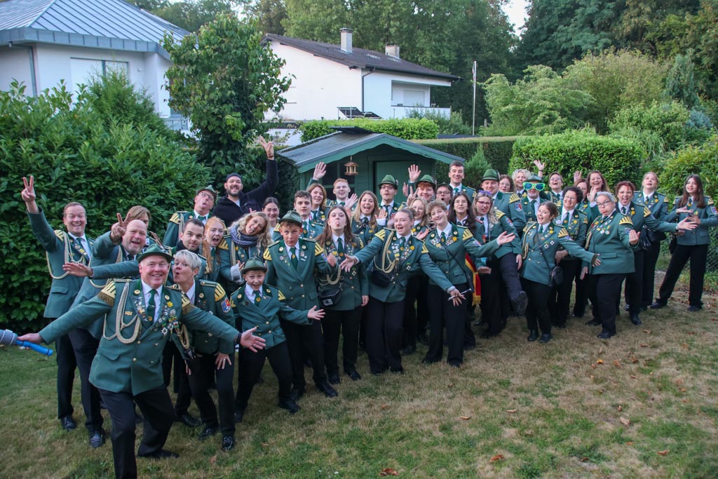 Der Musikzug beim Wecken