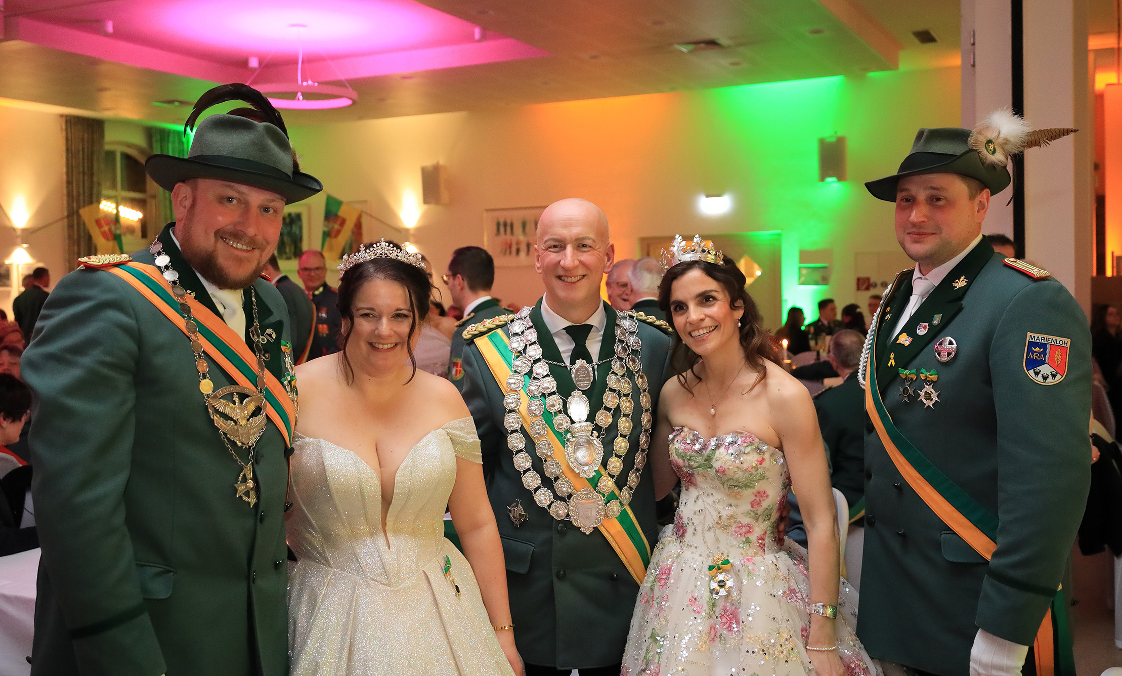 Marienloher Köngispaar mit Gastgebern